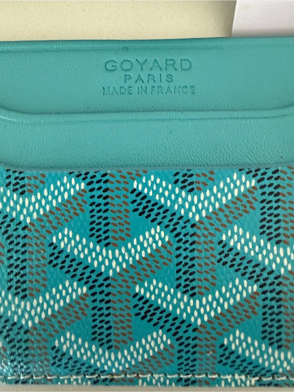 Aqua Blue Card Holder
